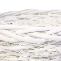 Набор корзин 3 шт ИВА 40x40x17 35х35x13 30х30x11 см ПЛЕТ ручка h=20/18/16 см бел