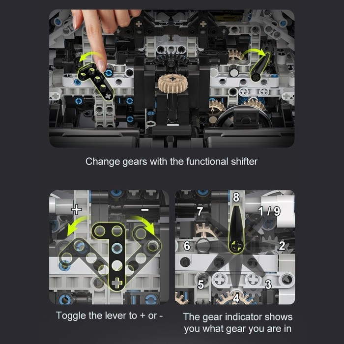 Конструктор Техно «Спорткар», 4346 деталей, масштаб 1:8 Конструктор Техно «Спорткар», 4346 деталей, масштаб 1:8