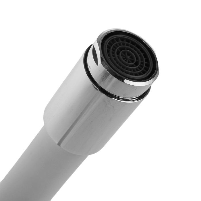 Cмеситель для кухни Accoona A9871G, двухвентильный, силиконовый излив, силумин, белый/хром Cмеситель для кухни Accoona A9871G, двухвентильный, силиконовый излив, силумин, белый/хром