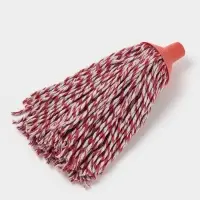 Насадка для швабры веревочная Доляна, х/б 300 г, длина нити 33 см, МИКС