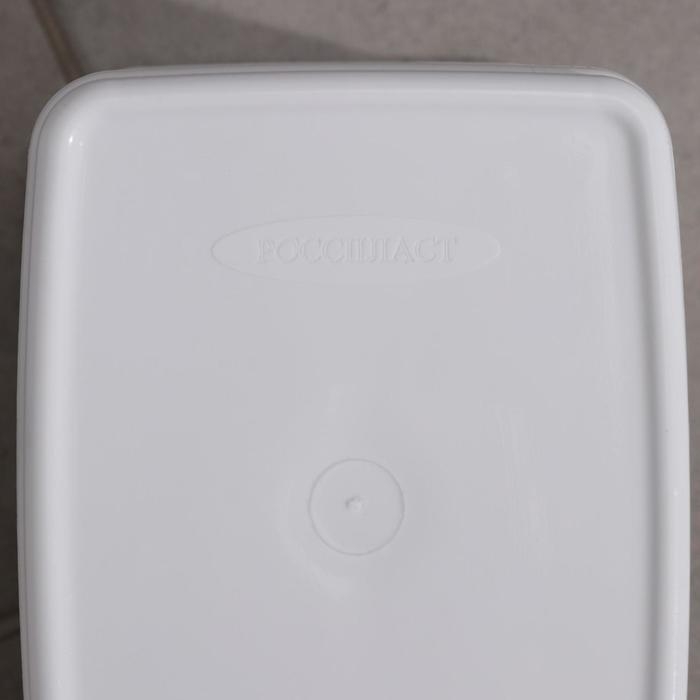 Контейнер для мусора «Камелия», 4 л, белый