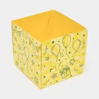 Бум-коробка подарочная с бабочками &laquo;Тебе подарочек&raquo;, 12 х 12 х 12 см