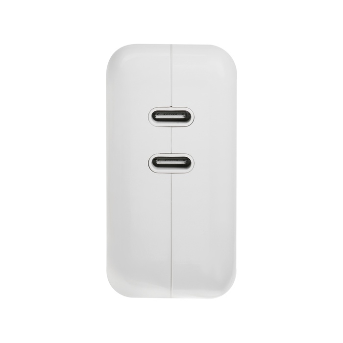 Сетевое зарядное устройство GQ-9, 2 Type-C, 3 A, 35 W, белое