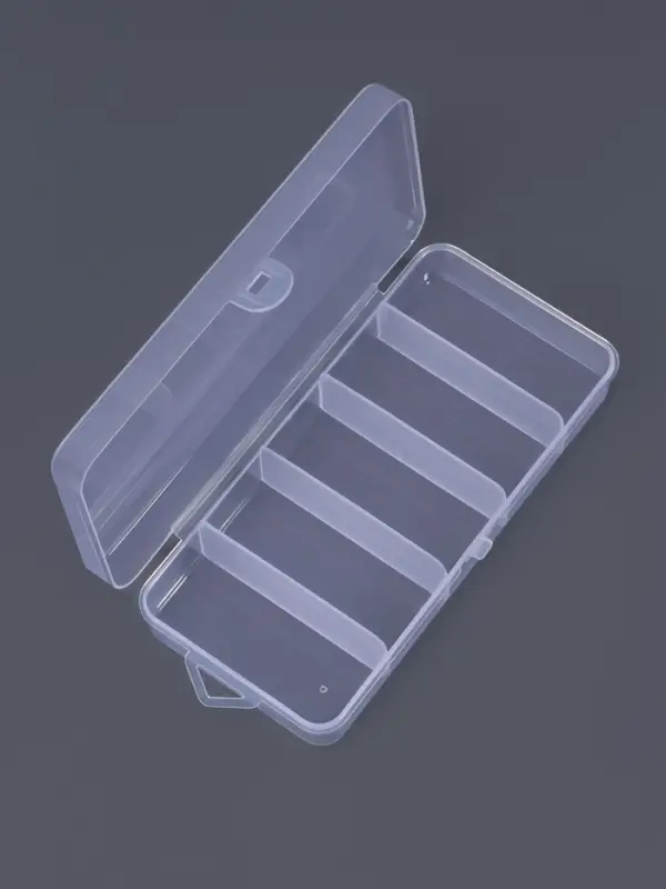 Органайзер для хранения мелочей, с подвесом, 5 ячеек, 12.8×6×2.5 см, прозрачный Органайзер для хранения мелочей, с подвесом, 5 ячеек, 12.8×6×2.5 см, прозрачный