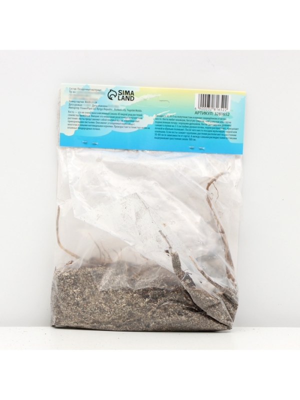 Хоста «Брим Кап», корневище в пакете с торфогрунтом, р-р I, 1 шт.