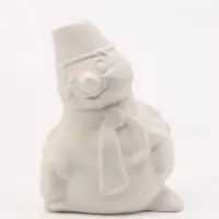 Фигурка декоративная &laquo;Снеговик&raquo;, неокрашенная, 11&times;7&times;5 см, белая