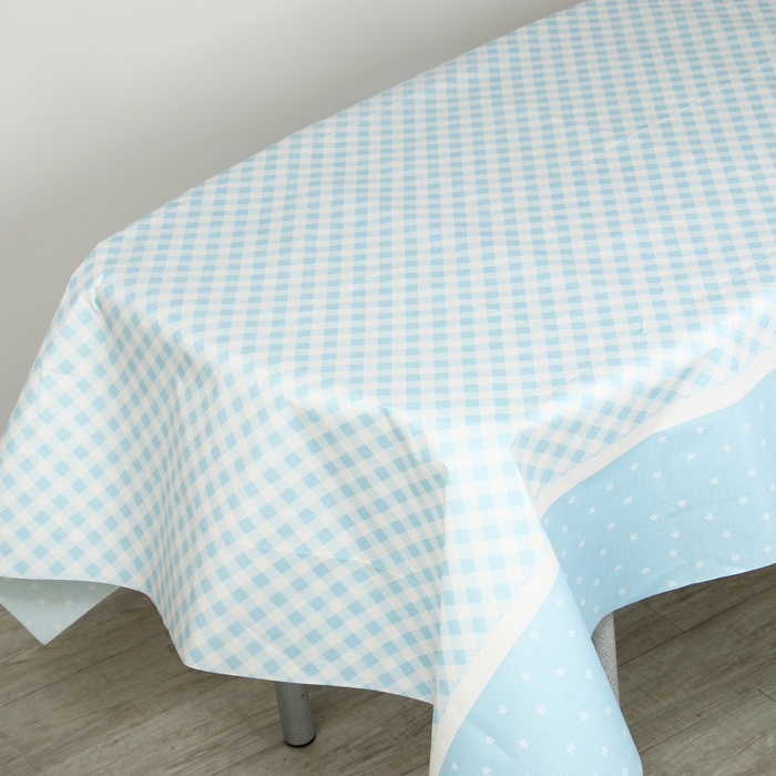 Скатерть &laquo;Конфетти&raquo;, голубой цвет, 120х180 см