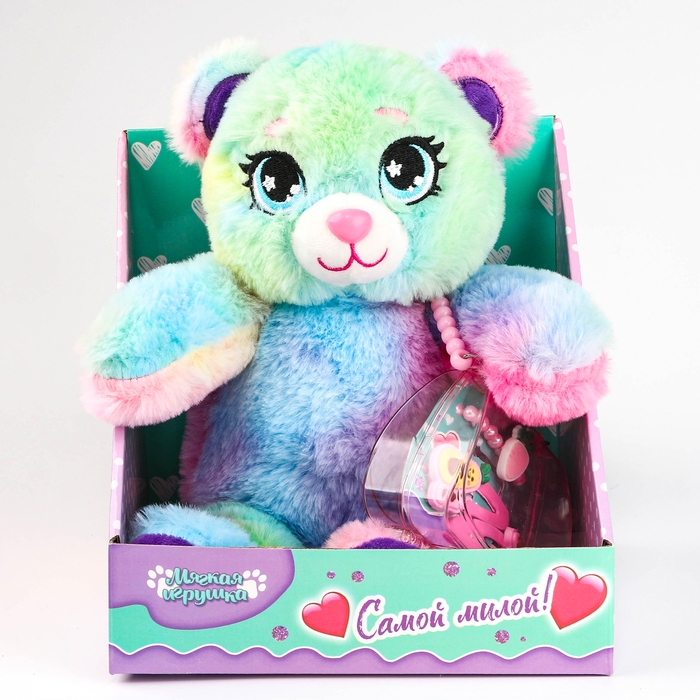 Мягкая игрушка «Модный медведь», 30 см Мягкая игрушка «Модный медведь», 30 см