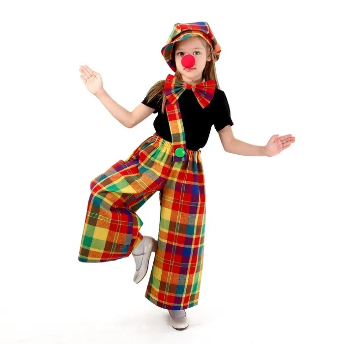Карнавальный костюм «Клоун с бабочкой», цветная клетка, рост 134-152 см Карнавальный костюм «Клоун с бабочкой», цветная клетка, рост 134-152 см