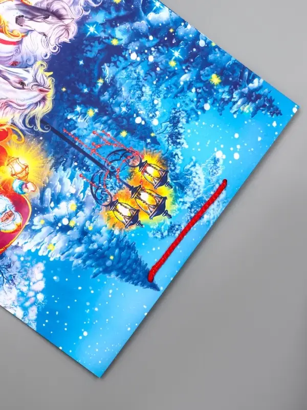 Пакет подарочный новогодний ламинированный, «Везем подарки» , 33×10×42.5 см Пакет подарочный новогодний ламинированный, «Везем подарки» , 33×10×42.5 см