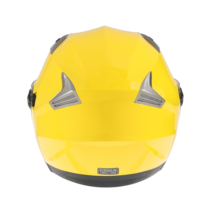 Шлем открытый с двумя визорами, размер L (59-60), модель - BLD-708E, желтый глянцевый Шлем открытый с двумя визорами, размер L (59-60), модель - BLD-708E, желтый глянцевый