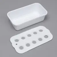 Ящик для выращивания зелёного лука, 29&times;16&times;8.5 см, 2.5 л, 10 лунок, пластик, белый, Greengo