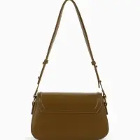 Сумка женская мессенджер TEXTURA на клапане, 23&times;6&times;13 см, хаки