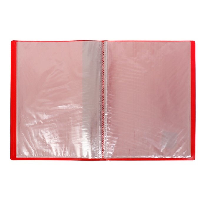 Папка с 20 вкладышами А4, 600 мкм, Calligrata, 15 мм, красная Папка с 20 вкладышами А4, 600 мкм, Calligrata, 15 мм, красная