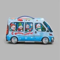 Подарочная коробка новогодняя &laquo;Автобус для снеговиков&raquo; 143&times;270&times;100, для сладких подарков