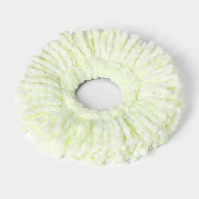 Насадка для швабры с отжимом - центрифугой Доляна, длина нитей 10 см, микрофибра, МИКС