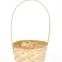 Корзина плетёная, d=17&times;9&times;30 см, бамбук