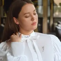 Булавка &laquo;Классика&raquo;, россыпь, 4.5 см, белая в серебре