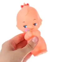 Резиновая игрушка для ванны Крошка Я &laquo;Девочка&raquo;, с пищалкой, 1 шт.