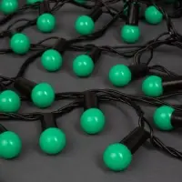 Гирлянда &laquo;Нить&raquo; 20 м с насадками &laquo;Шарики 1.5 см&raquo;, IP44, тёмная нить, 200 LED, свечение зелёное, 8 режимов, 220 В