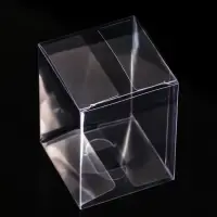 Складная прозрачная коробка из PVC, для упаковки подарков, 6×6×8 см