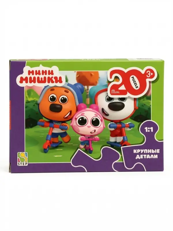 Макси-пазл 20 эл. "Мини-мишки" 62055