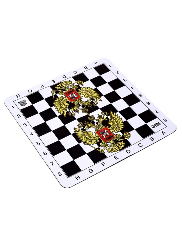 Шахматное поле  Шахматное поле "Герб" 50 х 50 х 0.2 см, каучук