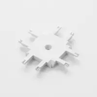 Коннектор SLIM х-образный, 4-жильный, белый, 0.7&times;4&times;2 см