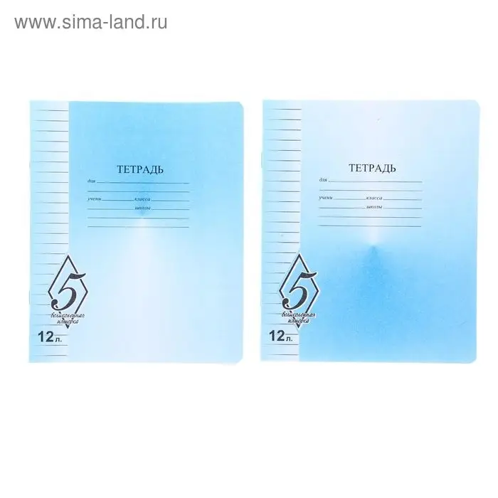 Тетрадь 12 листов в линейку «Великолепная пятёрка», бумажная обложка, МИКС
