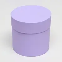 Набор шляпных коробок 4 в 1 &laquo;Светлая сирень&raquo; 21&times;21&times;21- 14&times;14&times;14 см