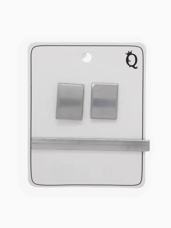 Набор мужской &laquo;Запонки + Зажим для галстука&raquo;, классика, цвет серебро