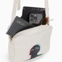 Сумка женская кросс-боди TEXTURA на молнии, 22&times;8&times;17 см, белая