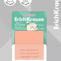 Блок с липким краем пластиковый 75&times;75 мм, ErichKrause Pastel Bloom, 50 листов, микс