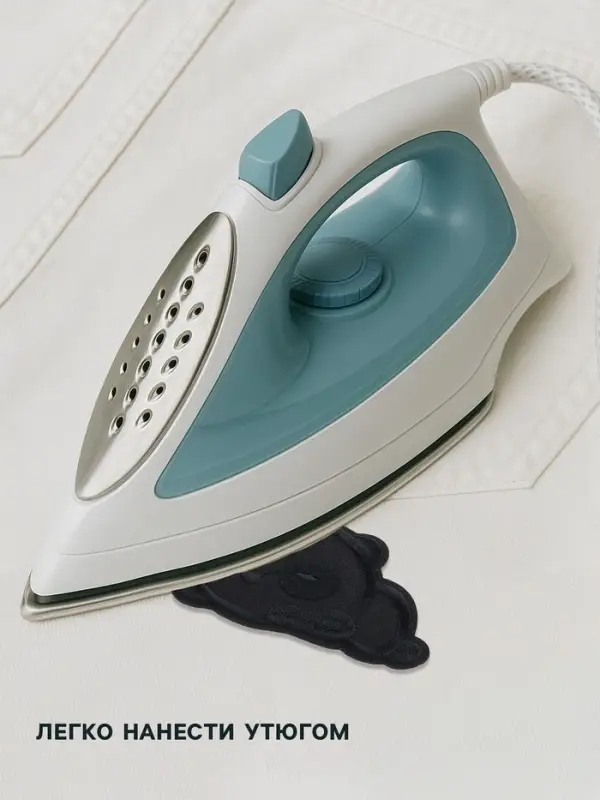 Термоаппликация «Панда», 8×6 см, чёрная Термоаппликация «Панда», 8×6 см, чёрная