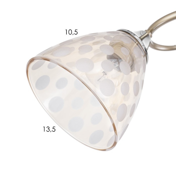 Светильник потолочный Соллар 60х60х26 , 5х60Вт Е27,Золото, хром Светильник потолочный Соллар 60х60х26 , 5х60Вт Е27,Золото, хром