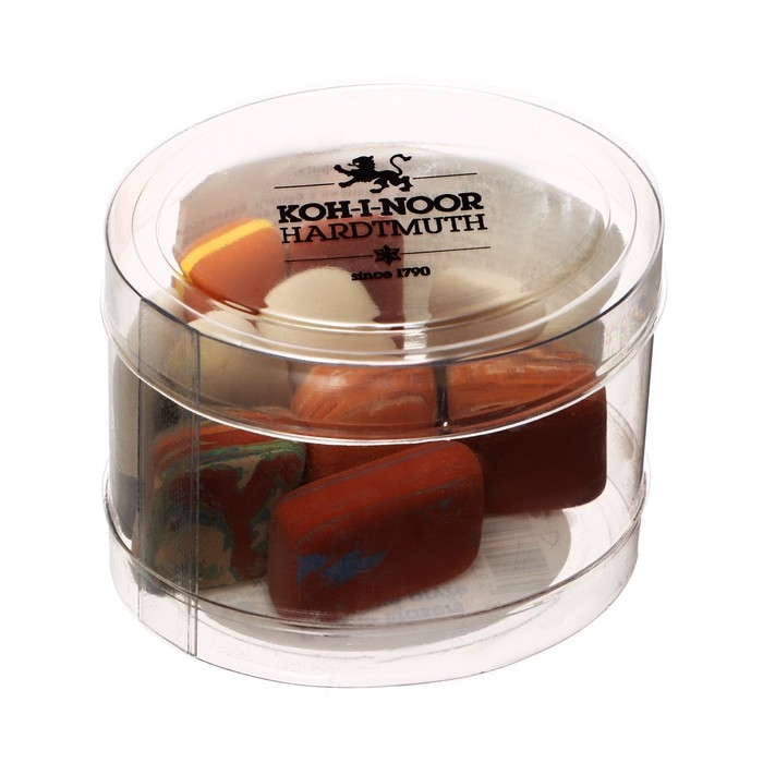 Набор ластиков для графита, пастели, чернил 50гр Koh-i-Noor 6510, тубус Набор ластиков для графита, пастели, чернил 50гр Koh-i-Noor 6510, тубус