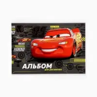 Альбом для рисования на скрепке, А4, 40 листов, 90 г/м&sup2;, 2 штуки, &laquo;Тачки&raquo;