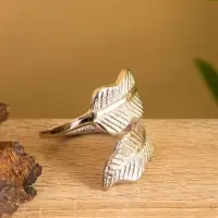 Кольцо для салфеток «Листья», 5×5×5 см, алюминий