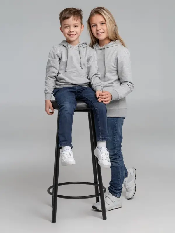 Толстовка с капюшоном детская Kirenga Kids серый меланж, 12 лет