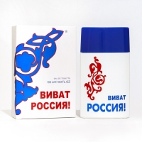 Туалетная вода мужская "Виват Россия", белый, 100 мл