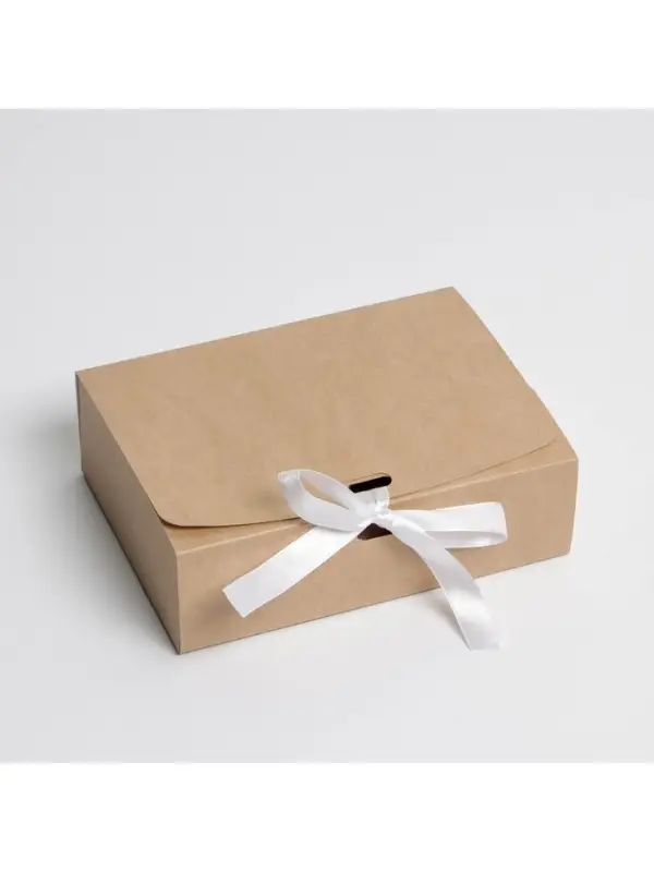 Коробка подарочная складная крафтовая, упаковка, 16.5 х 12.5 х 5 см Коробка подарочная складная крафтовая, упаковка, 16.5 х 12.5 х 5 см
