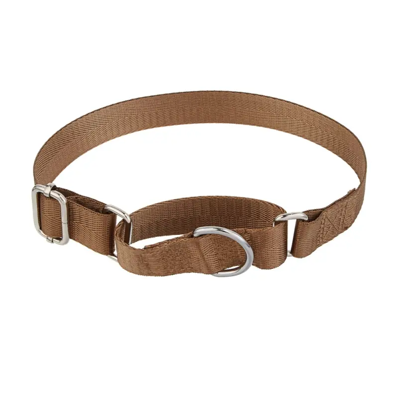 Ошейник для животных тм VETTA, нейлон, хаки/беж, обхват шеи 30-45см