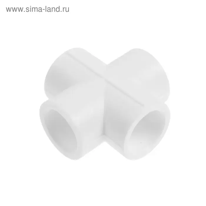 Крестовина LuazonAqua, полипропиленовая, d=25 мм