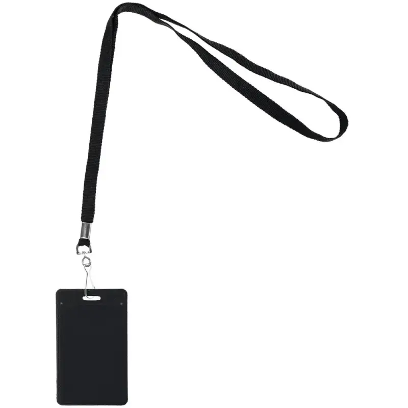 Лента с карабином Colorplan, черная Лента с карабином Colorplan, черная