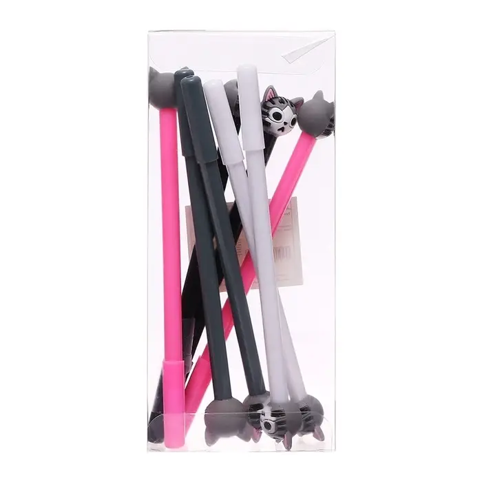 Ручка-прикол Calligrata &laquo;Котенок&raquo;, синий стержень, гелевая, МИКС