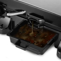 Электрогриль для дома со съемными панелями КТ-3697 - 2000 Вт Электрогриль для дома со съемными панелями КТ-3697 - 2000 Вт