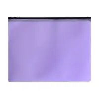 Набор папок-конверт на ZIP-молнии А5, 150 мкм, Calligrata Pastel, c черной молнией, полупрозрачные, пастель, 12 штук, микс