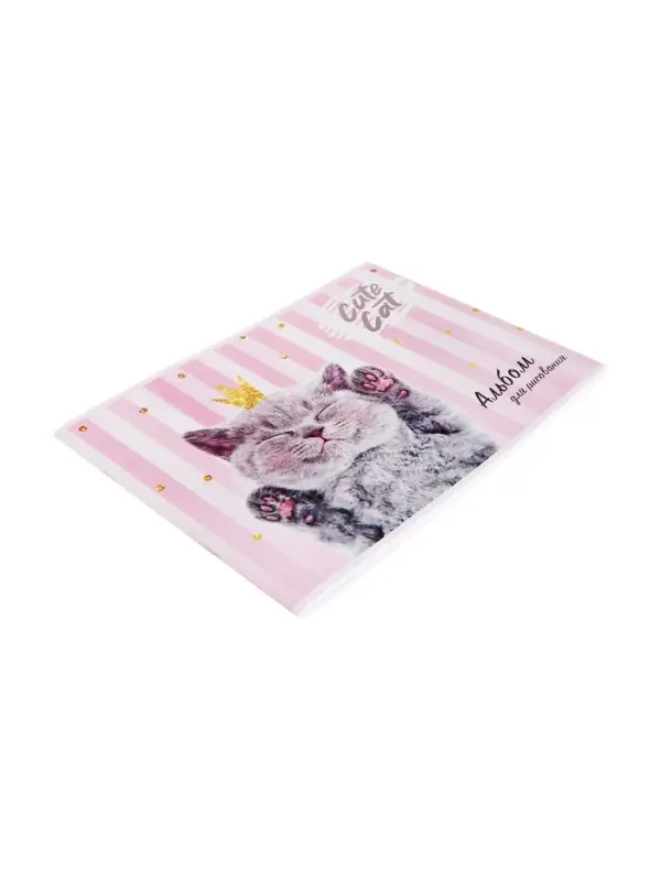 Альбом для рисования Calligrata, А4, 40 листов, на скрепке, обложка мелованный картон, блок 100 г/м&sup2;