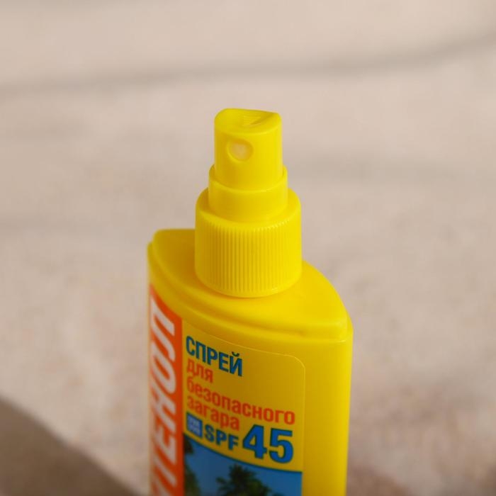 Спрей для безопасного загара Биокон «ПАНТЕНОЛ» SPF-45, 95 мл Спрей для безопасного загара Биокон «ПАНТЕНОЛ» SPF-45, 95 мл