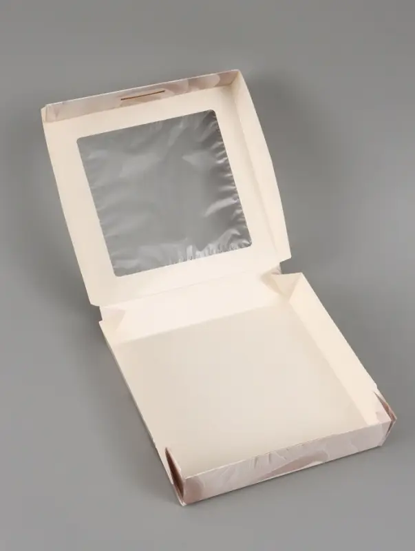 Коробка подарочная складная &laquo;Подарок&raquo;, 20&times;20&times;4 см, с окном